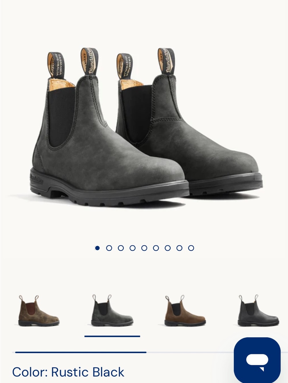 Women’s Blundstone Rustic Black Chelsea Boot